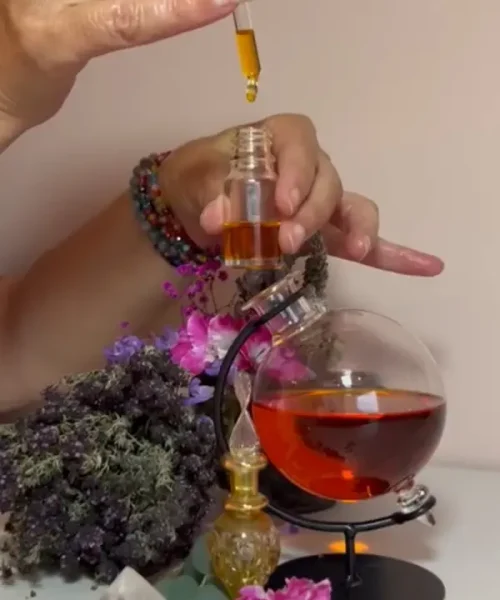 Proceso elaboración y Alquimia con aceite de Semilla Esencia Álmica